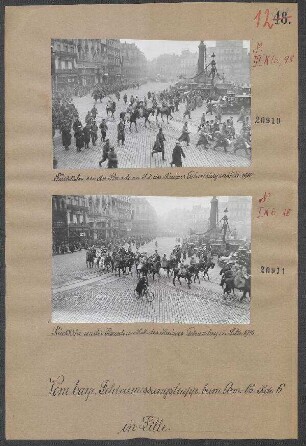 Rückkehr von der Parade an S.M. des Kaisers Geburtstag in Lille 1915