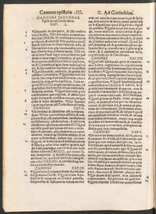 Canones Secundae Epistolae Ad Corinthios.