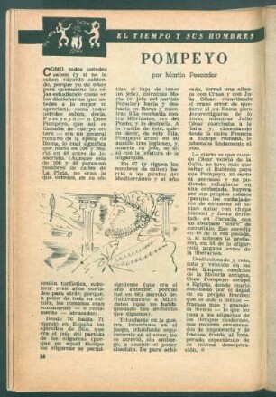 Pompeyo : El tiempo y sus hombres