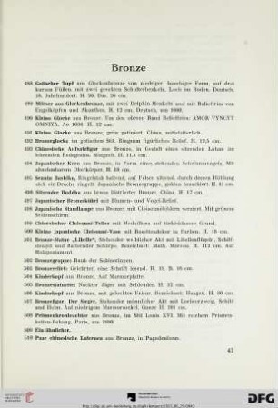 Bronze (Nr. 488-517)