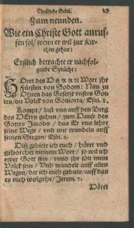 Zum neunden.