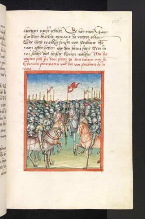Die Schlacht gegen die Sarazenen: Die Christen sammeln sich unter Lohengrins Schwanenbanner