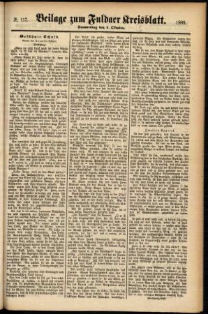 Zweite Ausgabe vom Donnerstag, den 05. Oktober 1899.