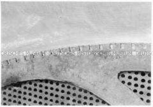 Detailaufnahme einer Metalloberfläche im Archäologischen Park Xanten (Altersgruppe 14-17)