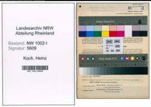 Entnazifizierung Heinz Koch, geb. 11.08.1905 (Kaufm.Angest.)
