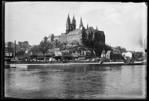 Meißen. Burg und Dom über die Elbe
