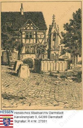 Neustadt im Odenwald, gotischer Marktbrunnen