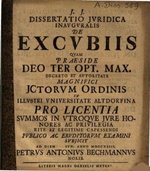 Dissertatio Iuridica Inauguralis De Excubiis