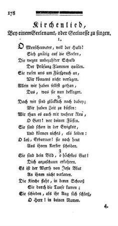 Kirchenlied, Bey einem Seelenamt, oder Seelmesse zu singen.