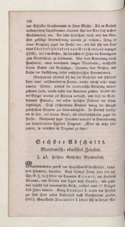 Sechster Abschnitt