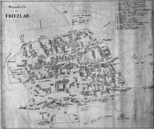 Grundriß von Fritzlar