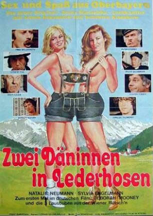 Zwei Däninnen in Lederhosen