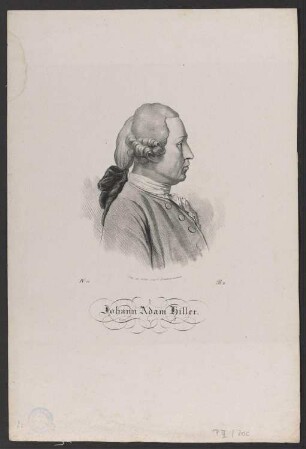 Porträt Johann Adam Hiller (1728-1804)