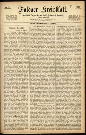 Ausgabe vom Mittwoch, den 27. Februar 1878.