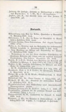 Botanik.