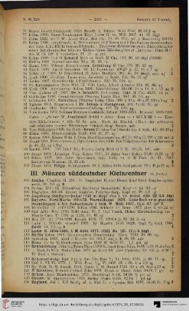 III. Münzen süddeutscher Kleinrentner (Nr. 103-177)