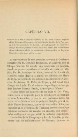 Capítulo VII. Creación de la Real Audiencia. - ...