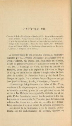 Capítulo VII. Creación de la Real Audiencia. - ...