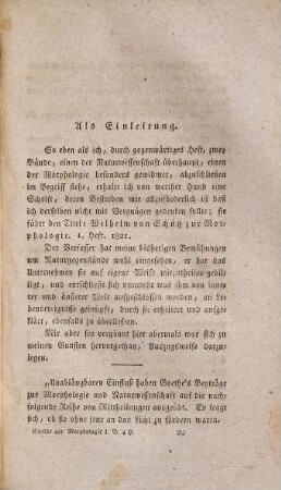Zur Naturwissenschaft überhaupt, besonders zur Morphologie : Erfahrung, Betrachtung, Folgerung, durch Lebensereignisse verbunden, 1,4