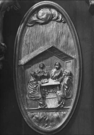 Medaillon mit Szene aus dem Leben des heiligen Benedikt