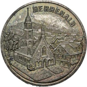 Medaille auf die Stadt Bad Herrenalb