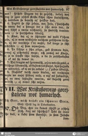 VII. [VIII] Wot Kristußowego gorejstaṅeṅa wot humarlych