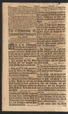 Die Offenbarung S. Johannis deß Theologen.