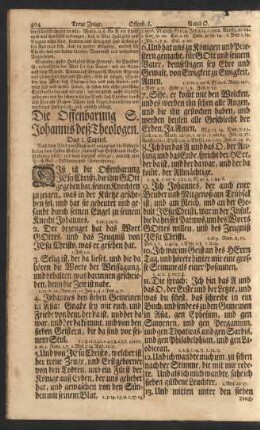 Die Offenbarung S. Johannis deß Theologen.