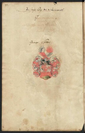 "Wapen-Buch derer unter ... (Herzog August zu Sachsen) als erwehltem Ober-Haupte des Palmen-Ordens eingenommenen Fruchtbringenden Gesellschaffter ..."