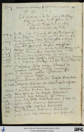 [fol. 197] Rektorat Johann Caspar Helbling 1654