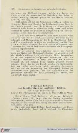 15: Ueber das Verhalten von Lacküberzügen auf quellender Gelatine
