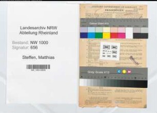 Entnazifizierung Matthias Steffen, geb. 24.12.1909 (Krankenkasseninspektor)
