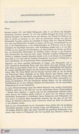 Die großen Schloßbauten