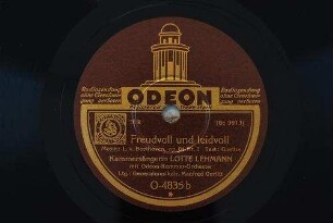Freudvoll und leidvoll : Op. 84 Nr. 1 / Musik: L. v. Beethoven. Text: Goethe
