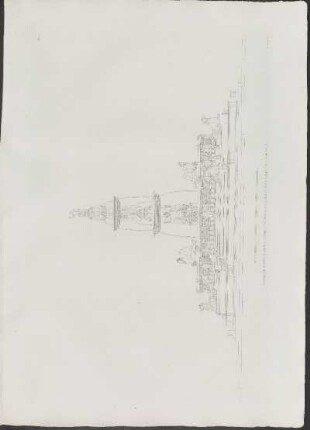 Pl. 27. Élévations Générale De La Grande Fontaine Sur La Place De La Cathédrale A Messine.