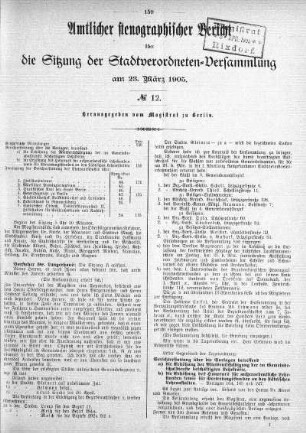No. 12, 23. März 1905