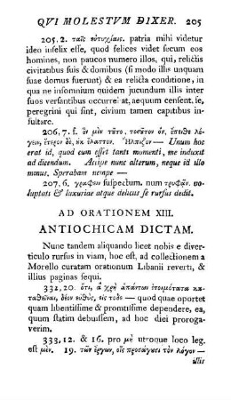 Ad Orationem XIII. Antiochicam Dictam [-] Ad Orationem XIV. De Seditione Antiochena