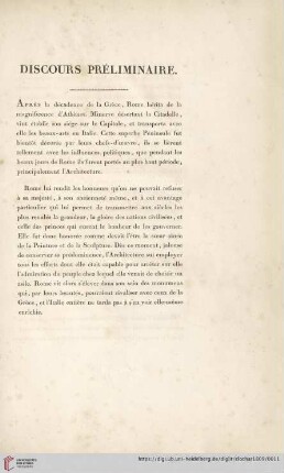 Discours préliminaire