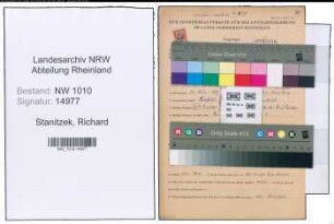Entnazifizierung Richard Stanitzek , geb. 25.03.1889 (Lehrer)