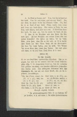 Lektion 10. th (spr. te-ach)