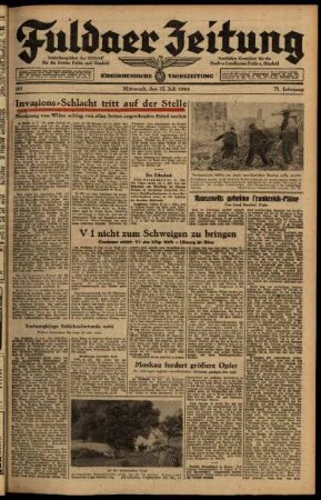 Ausgabe vom Mittwoch, den 12. Juli 1944.