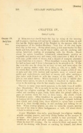 Chapter IV. Daily life