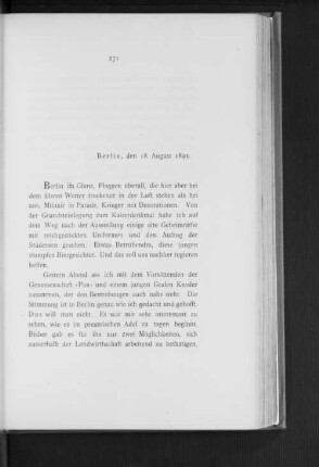 Berlin, den 18. August 1895.