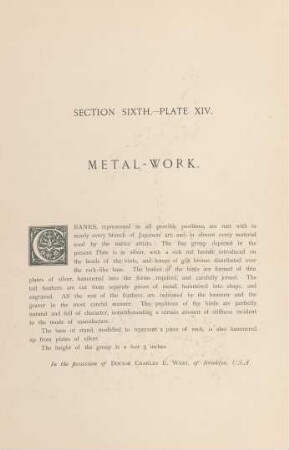 Plate XIV. Metal-work