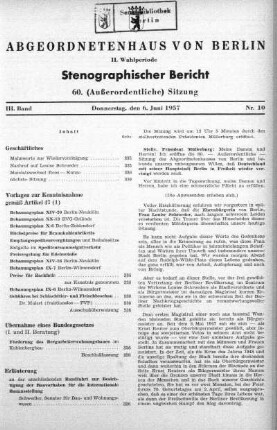 Nr. 10 (60), 17. Mai 1957