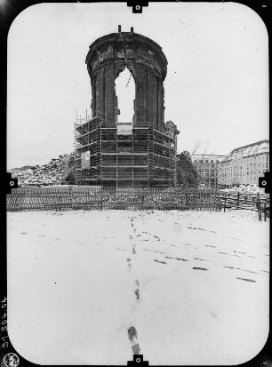 Dresden-Altstadt. Ruine der Frauenkirche