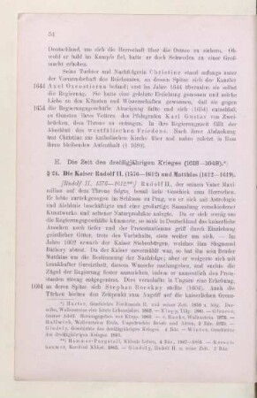 H. Die Zeit des dreißigjährigen Krieges (1618-1648)
