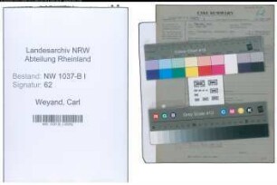 Entnazifizierung Carl Weyand , geb. 00.00.0000 (Kaufm.Angestellter)
