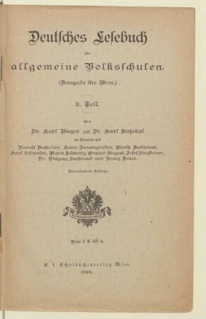 Theil 3, [Schülerband]: [Theil 3, [Schülerband]]