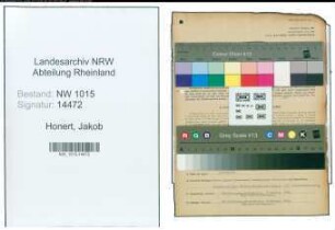 Entnazifizierung Jakob Honert , geb. 03.06.1910 (Steuerberater)